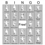 Chair Activity Bingo Card