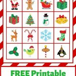 Christmas BINGO Free Printable Just What We Eat