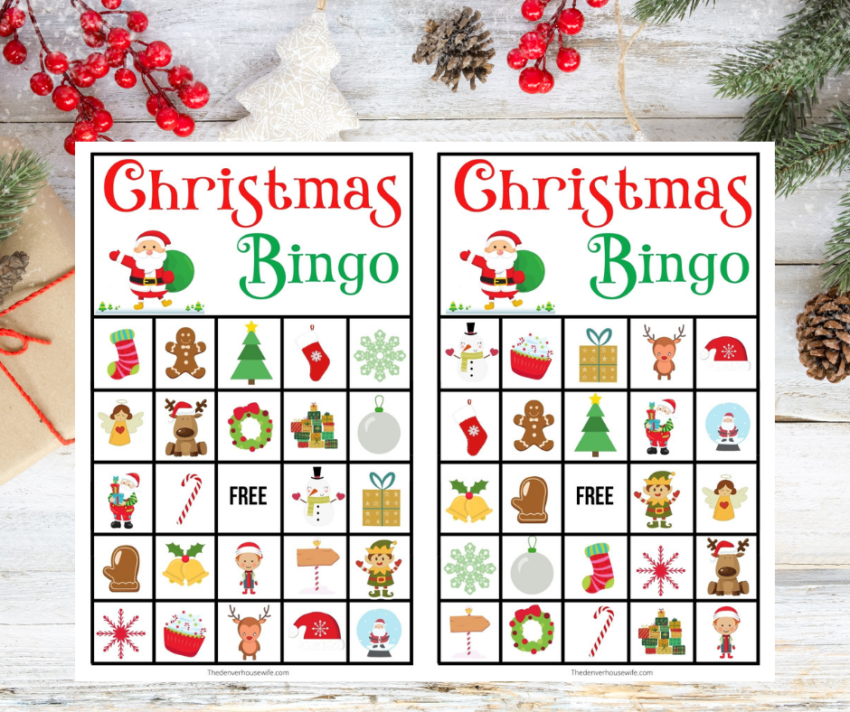 Christmas Bingo Free Printable The Denver Housewife