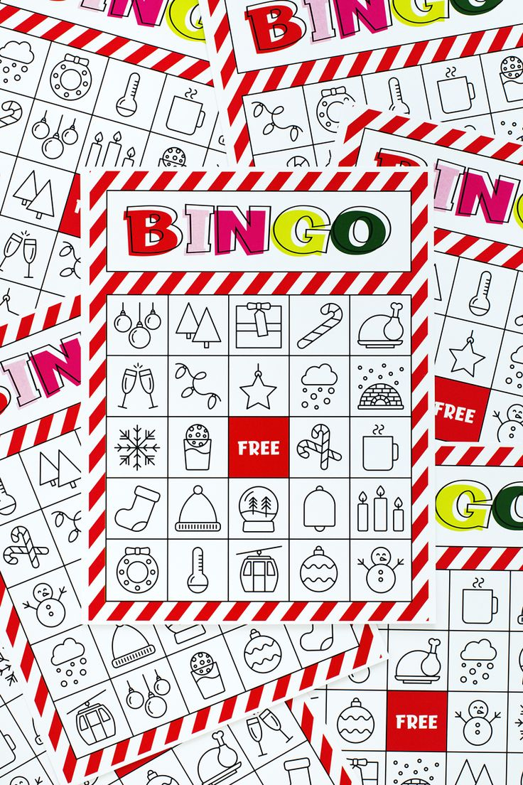 Christmas Bingo Printable For Large Groups Small 
