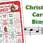 Christmas Carol Bingo 25 Card Pack Christmas Music And Etsy