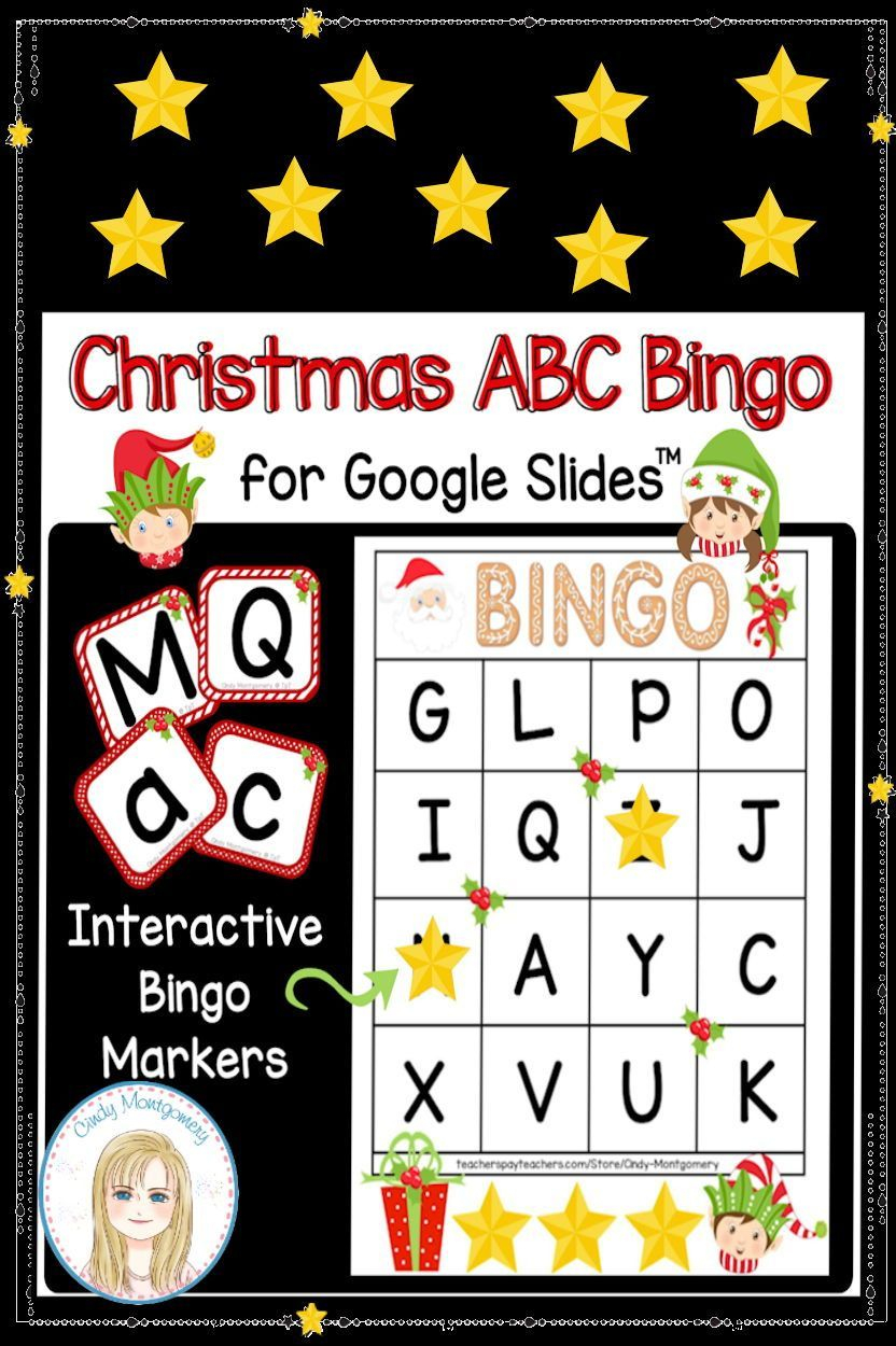 Christmas Interactive Digital Letter Bingo Game For Google 