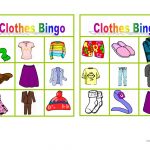 Clothes Bingo Worksheet Free ESL Printable Worksheets