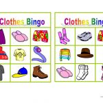 Clothes Bingo Worksheet Free ESL Printable Worksheets