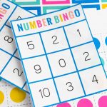 Colorful Number Bingo Card In 2020 Free Printable Bingo