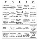 Conference Call Bingo Card