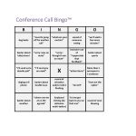 Conference Call Bingo Straight Outta Boise Conference