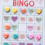 Conversation Heart Valentine Bingo Cards