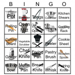 Cooking Tool Bingo Card