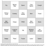 COWBOY Bingo Cards To Download Print And Customize