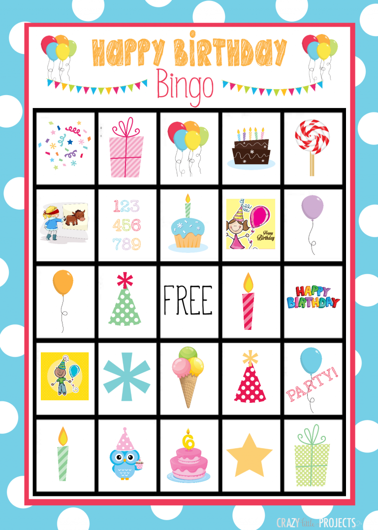 Cute Free Printable Birthday Bingo Game Valentine Bingo