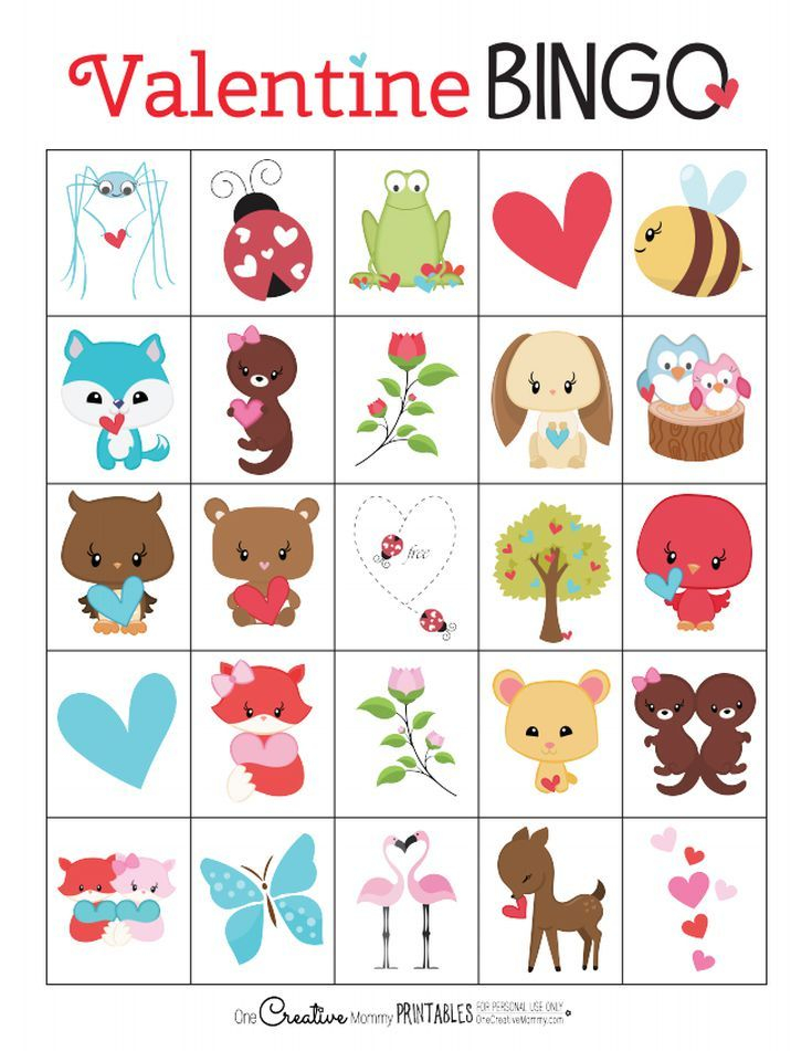 Cute Printable And Free Valentine s Day Bingo Cards For 