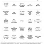 Dewey Decimal Bingo Cards To Download Print And Customize