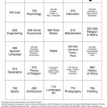 Dewey Decimal Bingo Cards To Download Print And Customize