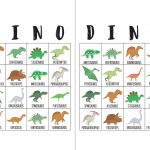 Dinosaur Bingo Cards The Okie Home