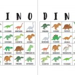 Dinosaur Bingo Cards The Okie Home