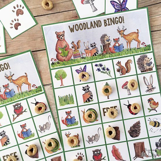 Download And Print 24 Different Woodland Animal BINGO 