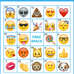 Download This Free Fantastic Printable Emoji Bingo Game