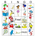 Dr Seuss Bingo Card