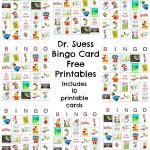 Dr Seuss Bingo Game Free Printable Birthday Board
