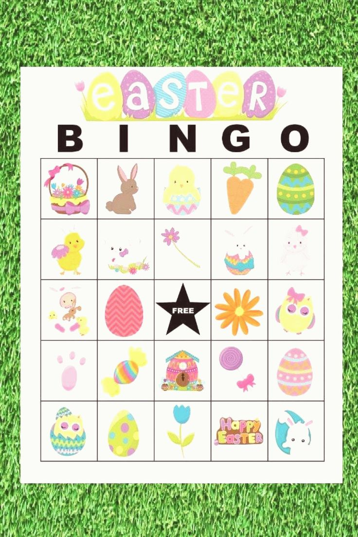 Easter Bingo Is A Fun Game To Play During Spring These