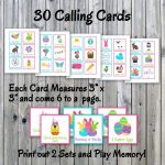 Easter Bingo Printable PDF 30 Different Cards Half Page Etsy