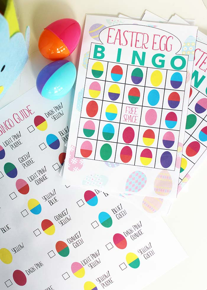 Easter Egg Bingo Printable Easter Game For Kids Sunny