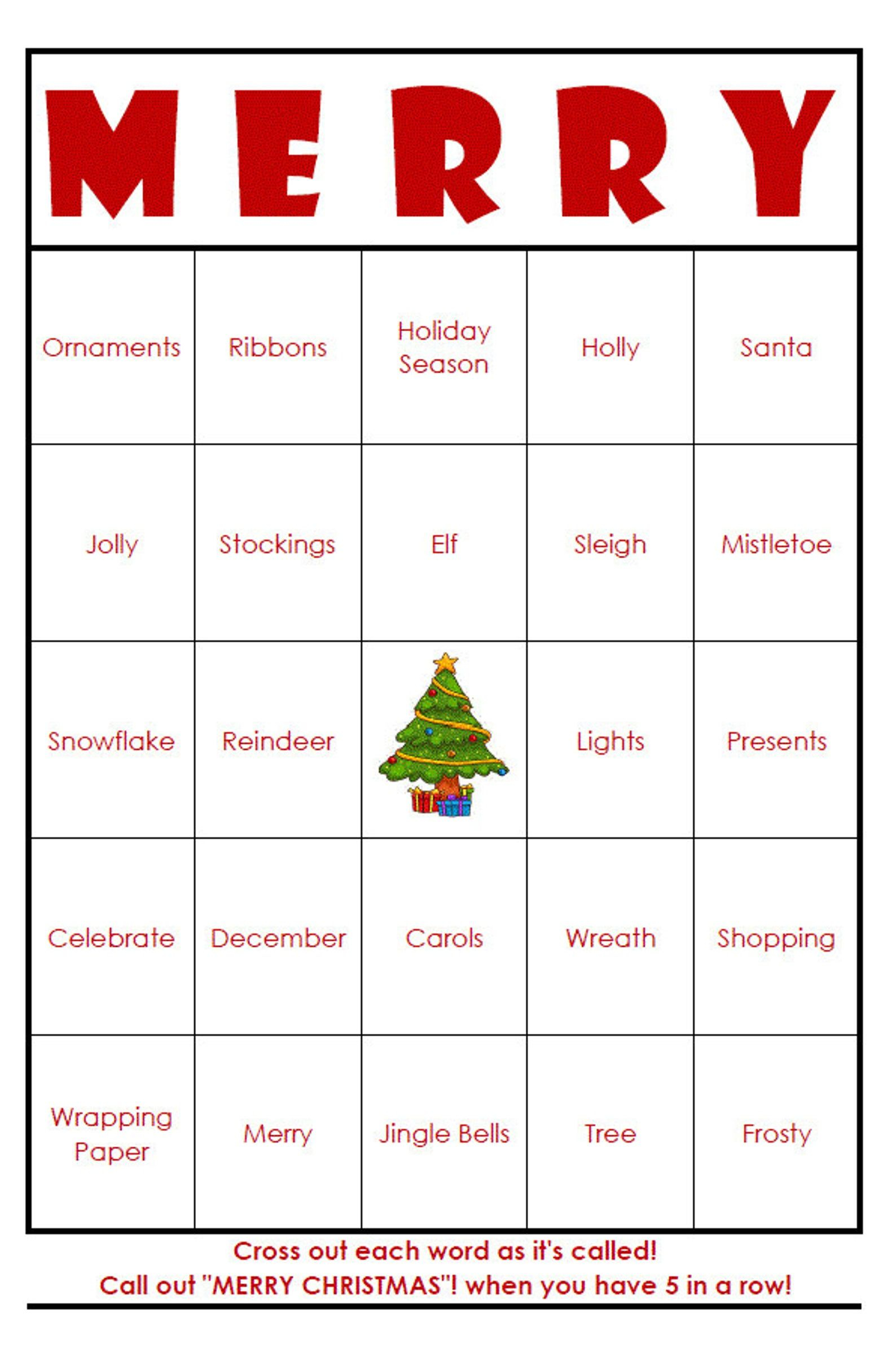 EASY PRINT Christmas Bingo Cards Digital File 40 Cards 