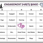 Engagement Party Bingo Game 60 Cards Wedding Themed Bingo