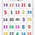 ESL Games Number BINGO Madebyteachers