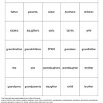Family Bingo Cards To Download Print And Customize