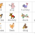 Farm Animal Bingo Worksheet Free ESL Printable