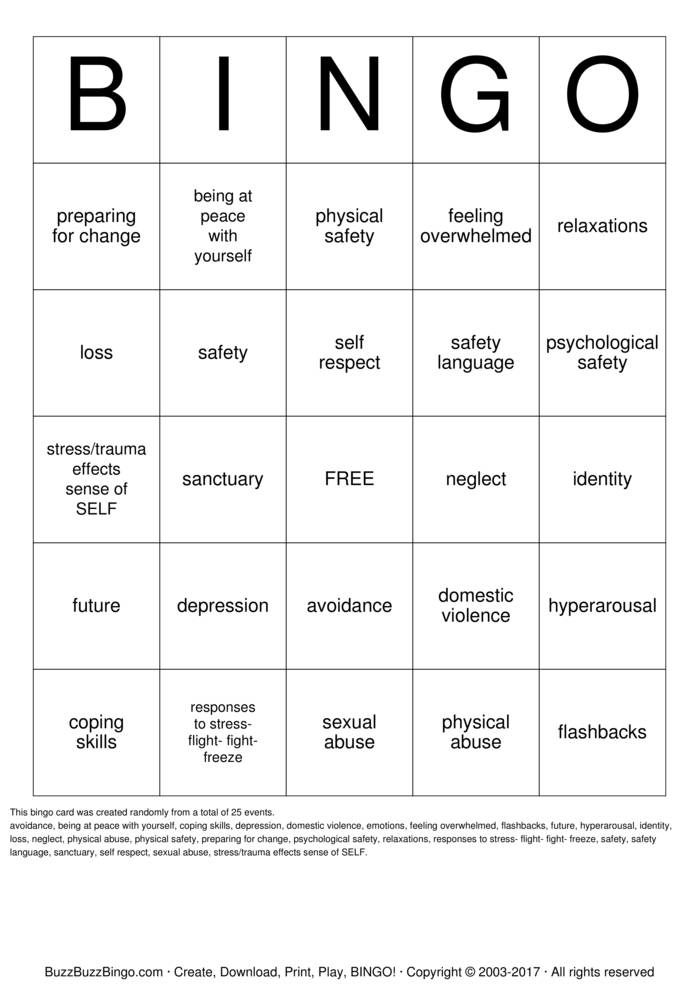 Feelings Bingo Bingo Cards To Download Print And Customize 