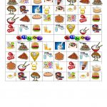 Food Drinks Bingo Game Printable Bingo Cards