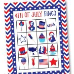 FREE 4th Of July Bingo Printable Lil Luna