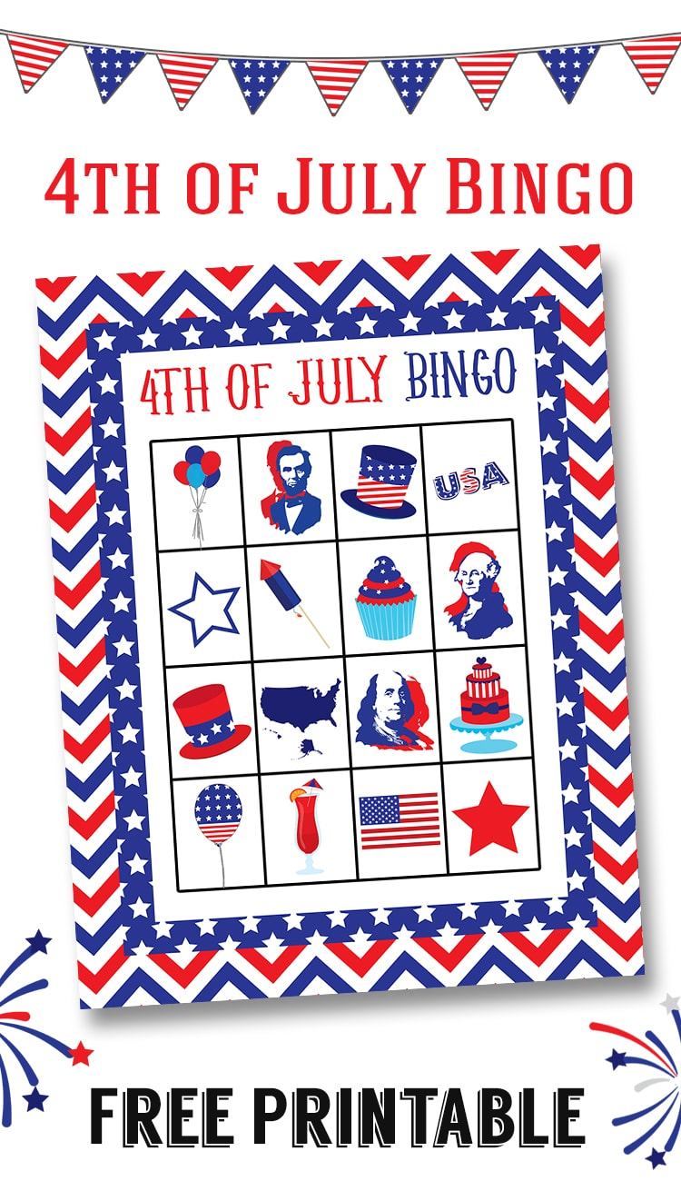 FREE 4th Of July Bingo Printable Lil Luna