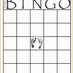 Free Baby Shower Bingo Blank Template Of Baby Bingo Blank