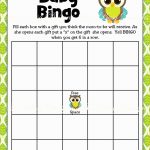 Free Baby Shower Bingo Blank Template Of Printable Boy Owl