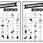 Free Christmas Bingo Printable Cards Paper Trail Design