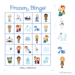 Free Frozen 2 Bingo Game Onecreativemommy