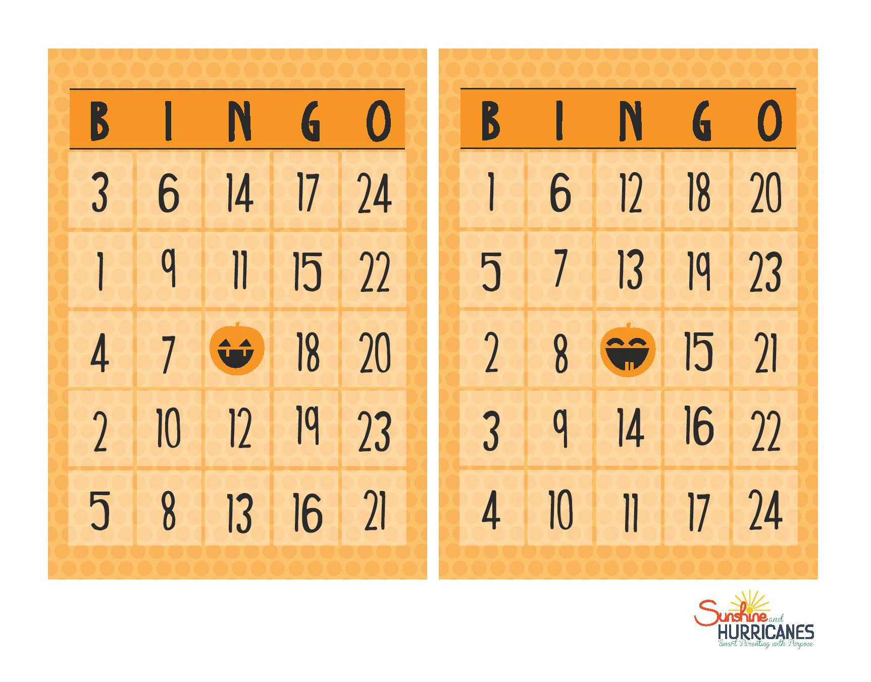 Free Halloween Printables Bingo