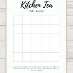 FREE Kitchen Tea Bingo Game Printable