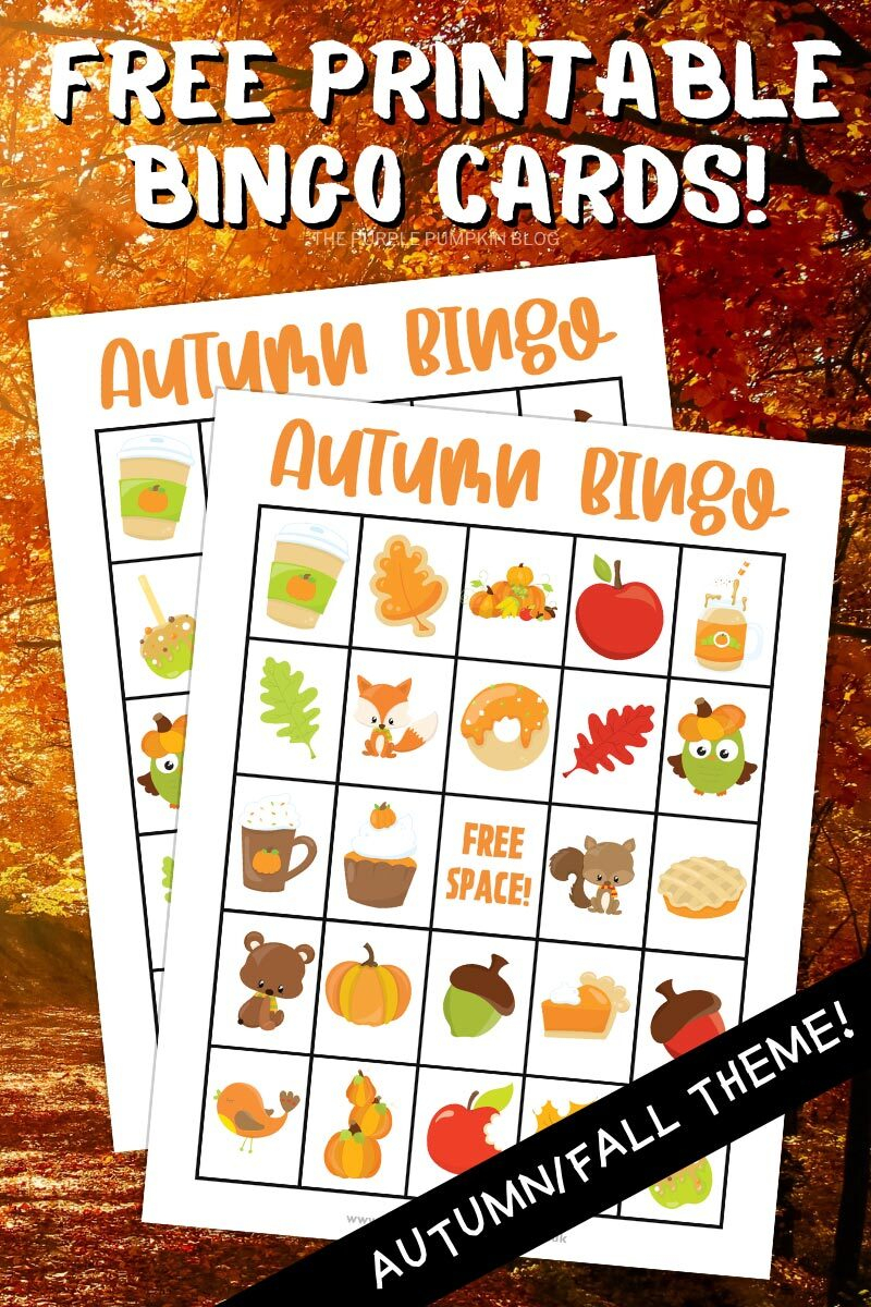 Free Printable Autumn Bingo Cards