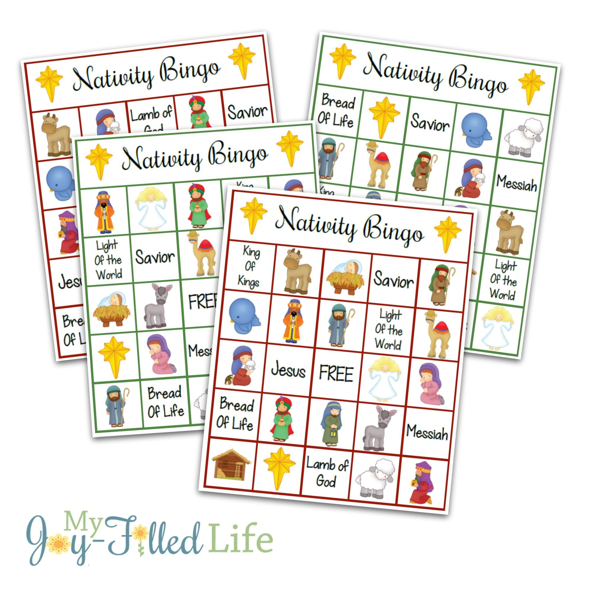 Free Printable Bible Bingo Cards For Primary Sunday School 