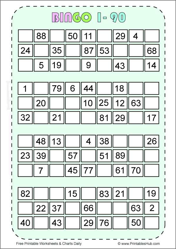 Free Printable Bingo Cards 1 90 PDF Printables Hub Free Printable Bingo Cards 1 90 PDF Printables Hub