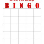Free Printable Birthday Bingo Cards Bingo Cards