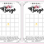 FREE Printable Bridal Shower Bingo By Dressyourgift