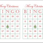 Free Printable Christmas Bingo Cards 1 75 Pdf Belinda