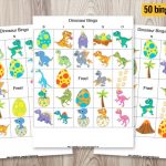 Free Printable Dinosaur Bingo for A Roaring Good Time