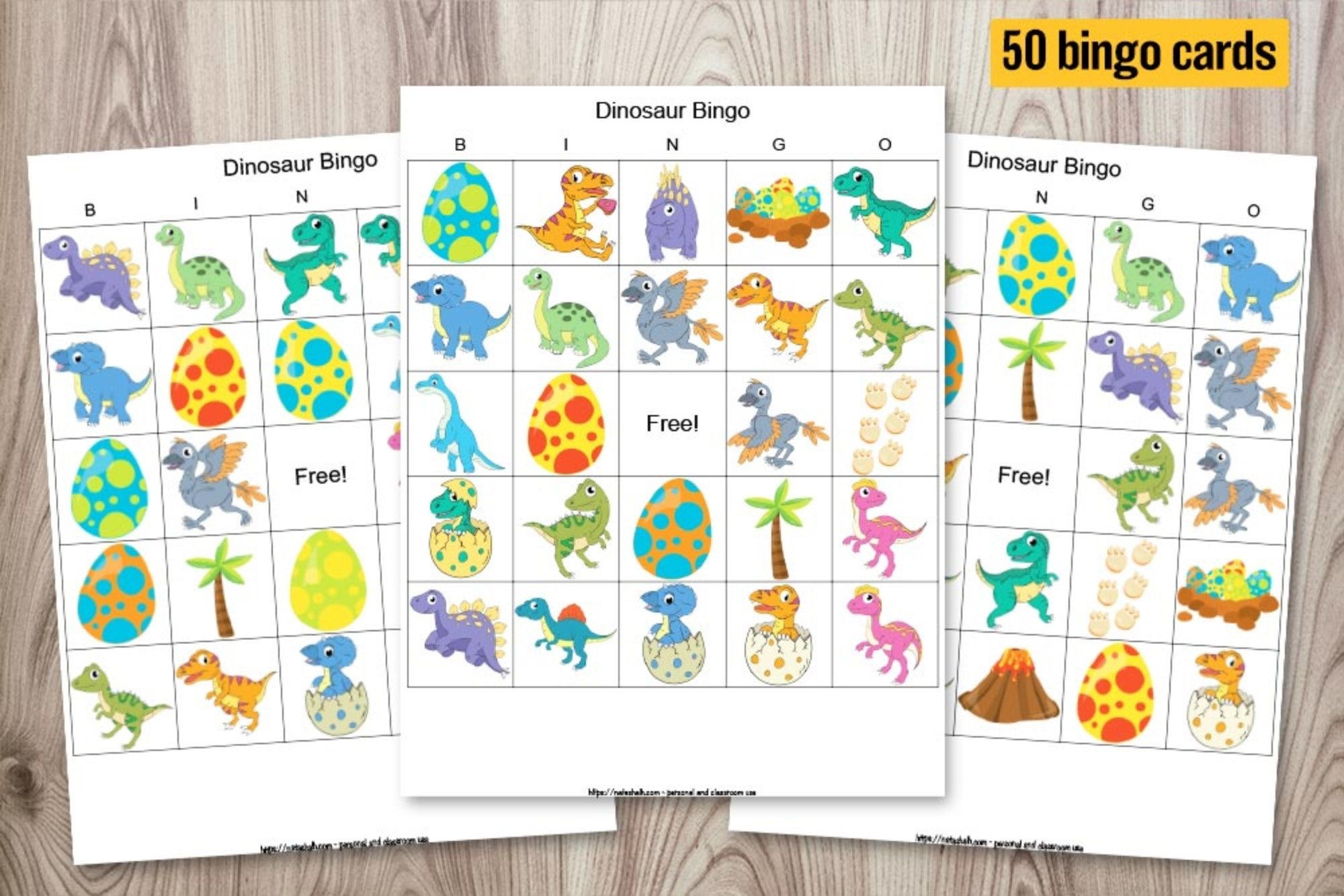 Free Printable Dinosaur Bingo for A Roaring Good Time 